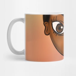 Cute black girl digital art illustration drawing Mug